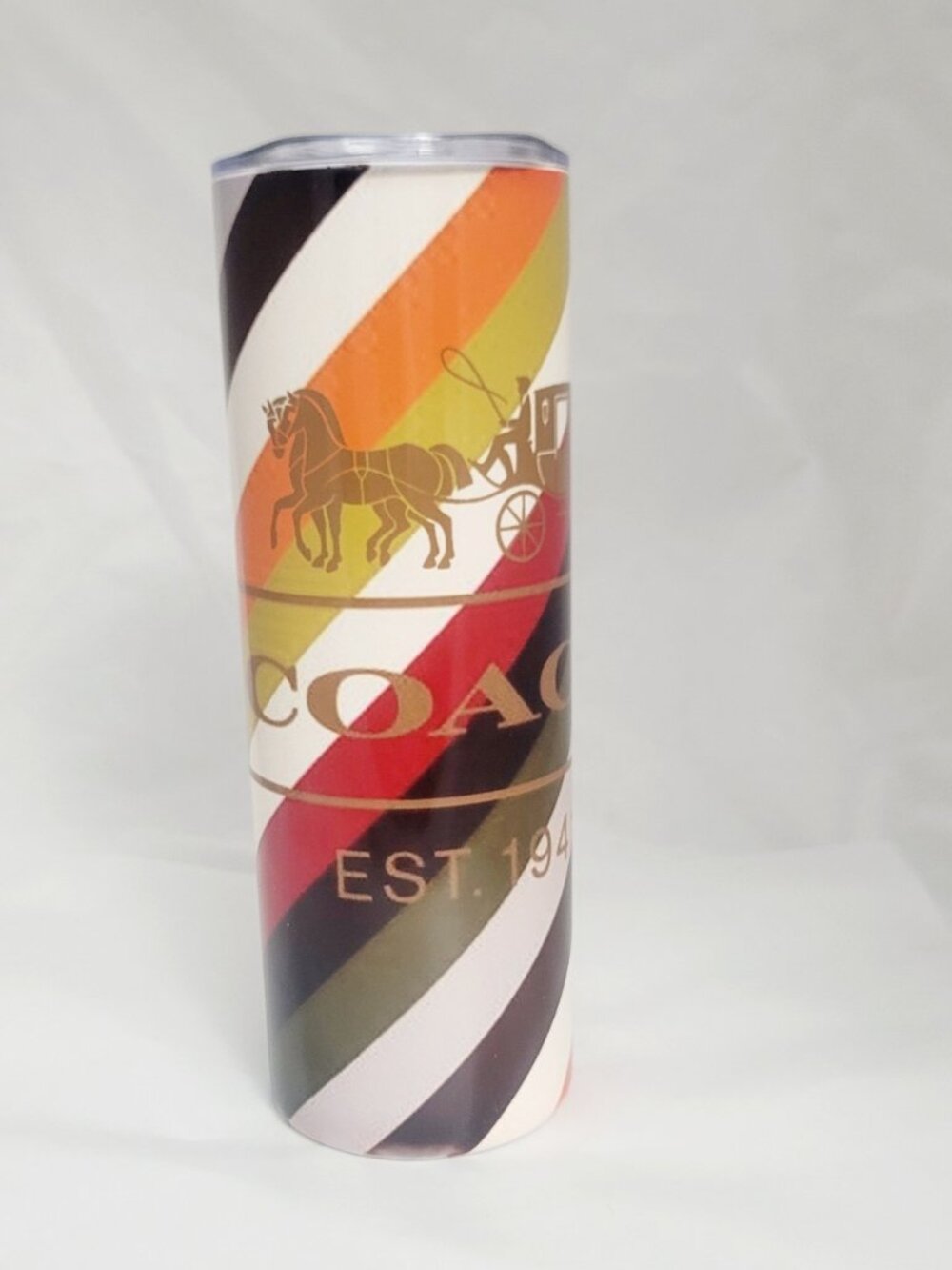 Luxury Designer Purse 20oz Tumbler w/Lid & Straw